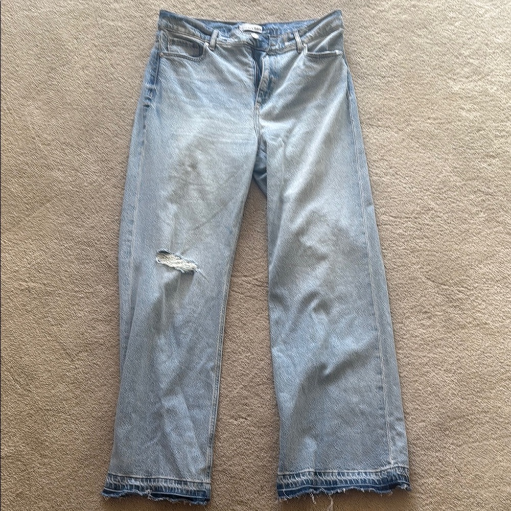 LOFT Blue Wide Leg Jeans